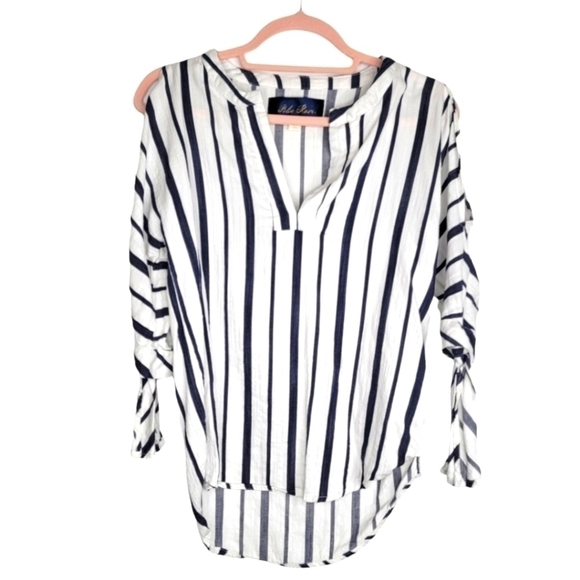 Blue Rain Tops - Blue Rain HI Low Blouse